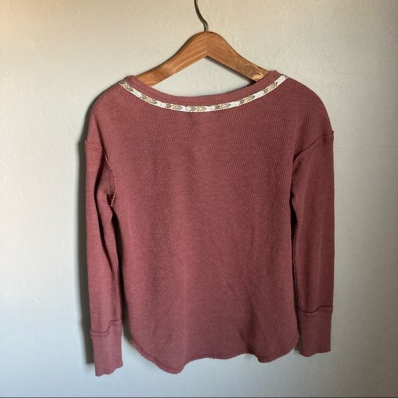 Altar’d State Waffle Shirt Size Small - Picture 4 of 5